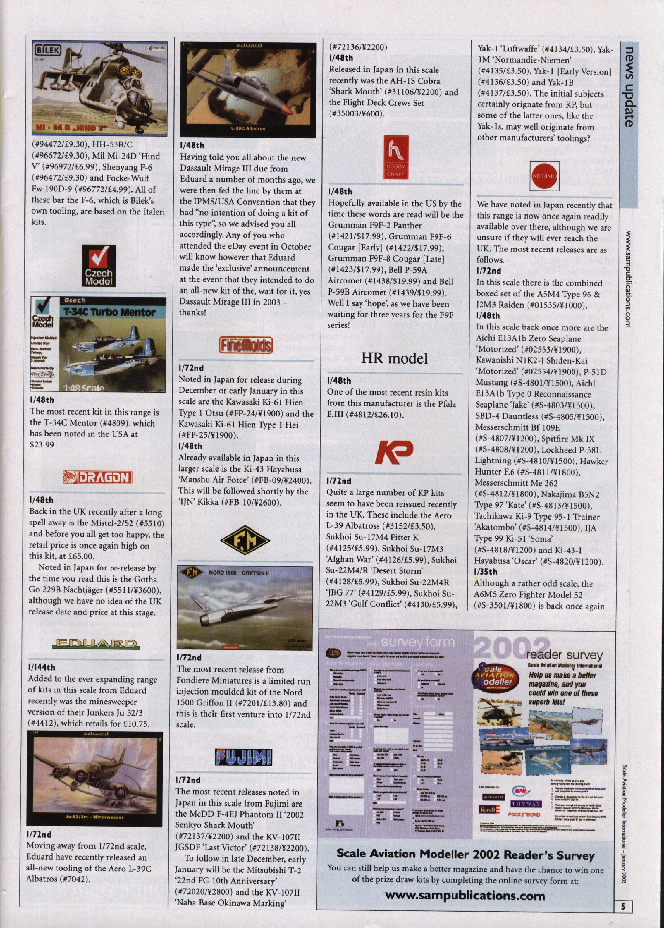 Scale Aviation Modeller International 2003-01